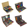 Creative Professional Wooden Art Artists Case Sets Stationary Colouring Drawing