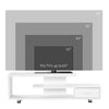 White High Gloss TV Stand 65 Inch Television Entertainment Unit Storage Drawer