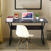 Home Office Computer Desk Study PC Writing Table Workstation 2 Shelf Furniture