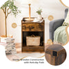 Set of 2 Nightstand Modern Sofa Side Table Bedroom End Table Cabinet W/ Drawer