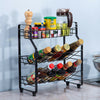 3 Tier Storage Stand Shelf Organizer Rack Holder Free Standing Jars Kitchen