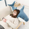 80CM Chubby Shark Plush Toy Animal Cute Ocean Pillow Pet Stuffed Doll Kids Gift