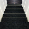15 Pcs Slip Resistant Embossed Stair Mats Stair Treads Non-Slip Stairway Carpets