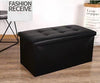 2 Seater Ottoman Leather Double Bed Living Room Folding Storage Footstool Pouffe