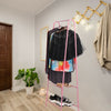 Heavy Duty Metal Clothes Storage Rack Coat Hanging Rail Shoe Stand Garment Shelf
