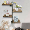 Vintage Industrial Pipe Wood Metal Wall Floating Shelf Storage Shelves Unit UK