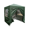 2x2m Green Pop Up Gazebo Marquee Garden Awning Party Tent Canopy with 4 Sides