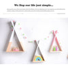 Cute Wooden Storage Wall Shelf Hanging Rack Nursery Room Kids Bedroom DIY Gift