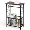 Bathroom Storage Cabinet Narrow Sofa Side Table End Table W/ Toilet Paper Holder