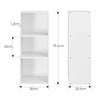 3 Tier Cube Bookcase Display Book Shelving Storage Unit Wood Standing Furniture