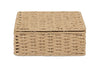 Small Natural Paper Rope Storage Baskets Boxes Hampers with Lids WB-9694S