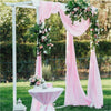 Chiffon Fabric Wedding Arch Backdrop Drape Scarf for Bridal Ceremony Party 6M