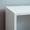 Cube Bookcase 4 Tier Shelf Display Wood Furniture Storage Unit White