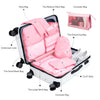 8Pcs Packing Cubes Luggage Storage Organiser Travel Compression Suitcase Bags UK