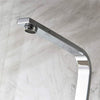 Modern Kitchen Sink Tap Chrome Monobloc Lever Swivel Square Mixer Taps Faucet