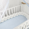 Cot Bumper Braid Pillow Nursery Bed Wall Kids Crib Cot Bedding Cushion Protector