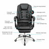 Massage Executive Office Chair Gaming Computer Desk Footrest Recliner Leather UK
