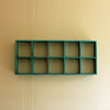 68cm Blue Wood Wall Shelves Storage Compartment Shelving Vintage Cube Décor Unit