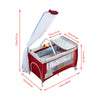 Portable Baby Travel Cot Crib Bassinet Bed Playpen Infants with Mattress Folding
