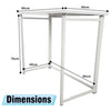 Folding Computer Desk Wooden Foldable Study Table Laptop PC Table Home Office