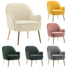 Upholstered Oyster Armchair Scallop Tub Chair Cocktail Wing Back Lotus Seat Sofa