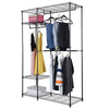 4 Tiers Clothes Rail Rack Hanging Display Stand Shoe Storage Shelves Sturdy Home