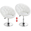 Barstool Height Adjustable Bar Chair PU Round Tub Chair Swivel Vanity Chair