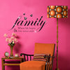 Walplus Wall Sticker Decal Family Quote with Swarovski Crystals Home Decorations