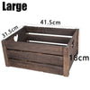 Wooden Farm Shop Wooden Slatted Apple Crate Gift Display Storage Boxes Hamper