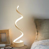 Modern LED Bedside Spiral Table Lamps Creative Design Curved Warm White Light UK