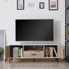 Mid-Century Modern TV Stand Media Storage Retro Lowboard Cupboard Doors Drawer