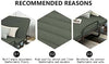 Folding Bed Reclining Foldable Bed 6 Levels Adjustable Bed 1x Pillow 1x Cushion
