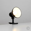 Contemporary Desk Lamp Clip On Spotlight Table Gloss Black Finish Metal Lamp