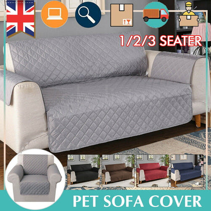 Sofa Covers Quilted Throw Washable Anti Slip Cover Couch Furniture Protector Pet