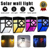 8X Super Bright LED Solar Powered Wall Lights Door Fence Outdoor Garden Lighting