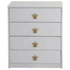 Kids Chest of Drawers Childrens Bedroom Furniture Storage Cabinet 4 Draws -