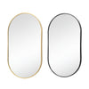Metal Framed Wall Hanging Glass Oval Dressing Make-up Mirror Bathroom Home Decor