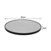 Large Industrial Style Round Wall Mirror Brushed Black Metal Frame 60cm Mirror