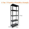Modern Shelves 4/5 Tier Storage Shelf Tubes Display Plastic Shelving Units