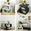 Bedside Tables Modern Night Stand Storage Furniture Wood Shelf Cupboard Bedroom