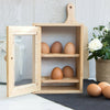 EGG HOLDER CUPBOARD CABINET KITCHEN STORAGE WOODEN EGGS RACK 2 TIER MESH EGG BOX