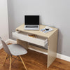 Simple Budget Computer Desk Wooden Small Table With Sliding Drawer Tray