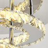 LED Ceiling Lamp Luxury Crystal Chandelier Remote Dimmable Living Room Kitchen