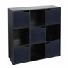 Wooden 9 Cube 5 Doors Storage Unit Cupboard Bookcase Shelving Display Shelves