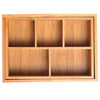 Bamboo Expandable Organiser Drawer Inserts Wooden Storage Holder Office