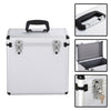 12" Vinyl Record Storage Box Case Flight DJ Stackable Case Silver Holds UK