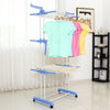 Folding Clothes Airer Laundry Indoor Dryer Outdoor Horse Hanger Towel Blue