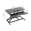 Height Adjustable Sit-Stand Desk Converter Standing up Workstation Screen Riser