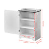 Storage Cabinet Floor Standing Cupboard Storage Shelf Toilet Bedroom White UK