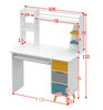 80CM/100CM PC Computer Desk Writing Study Shelve Table Office Home Workstation